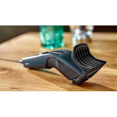 Машинка для стриження Philips Series 3000, від мережі, роторний мотор, насадок-1, сталь, синій (HC3505/15) Машинка для стриження Philips Series 3000, від мережі, роторний мотор, насадок-1, сталь, синій (HC3505/15)