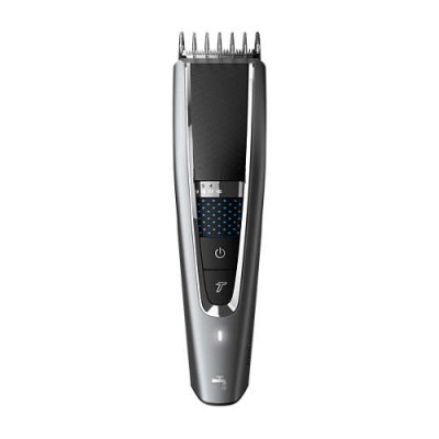 Машинка для стриження Philips Series 5000, акум., роторний мотор, насадок-2, кейс, сталь, чорно-сірий (HC5650/15)