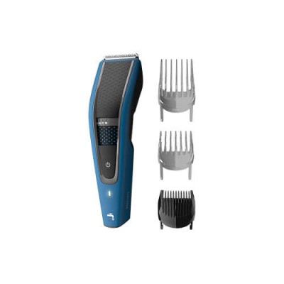 Машинка для стриження Philips Series 5000, акум., роторний мотор, насадок-3, сталь, чорно-синій (HC5612/15)
