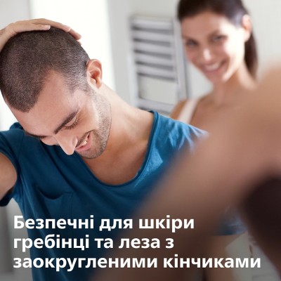 Машинка для стриження Philips, акум., роторний мотор, сталь, сріблястий (QC5130/15)