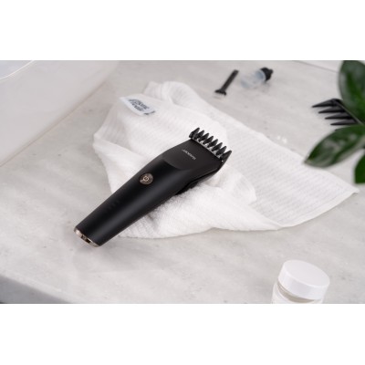 Машинка для стрижки Ardesto HC-Y22-B, мережа+акум., насадок-1, сталь+кераміка, чорний
