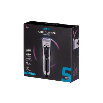 Машинка для стрижки Ardesto HC-Y30-DBS, мережа+акум., насадок-6, сталь+кераміка, чорний