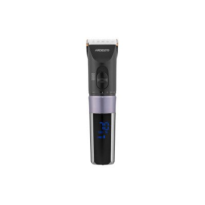Машинка для стрижки Ardesto HC-Y40-DBS, мережа+акум., насадок-4, титан. напил + кераміка, чорний