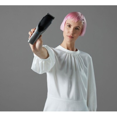 Машинка для стрижки Remington Power X Series X6, мережа+акум., насадок-4, сталь, чорно-сірий (HC6000)