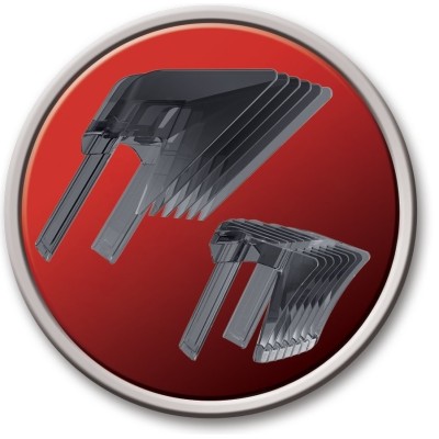 Машинка для стрижки Remington Pro Power Precision Steel, мережа+акум., роторний мотор, насадок-2, сталь, чорний (HC7110)