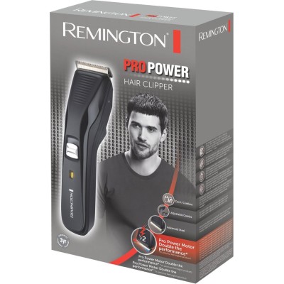 Машинка для стрижки Remington, мережа+акум., Pro Power мотор, насадок-2, сталь, чорний (HC5200)