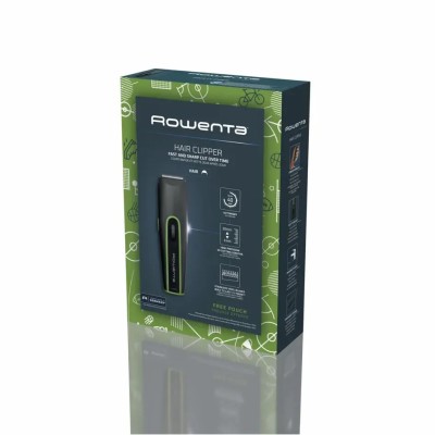 Машинка для стрижки Rowenta Nomad Sport Collection, акум., роторний мотор, насадок-2, кейс, сталь, чорно-зелений (TN1409F0) Машинка для стрижки Rowenta Nomad Sport Collection, акум., роторний мотор, насадок-2, кейс, сталь, чорно-зелений (TN1409F0)