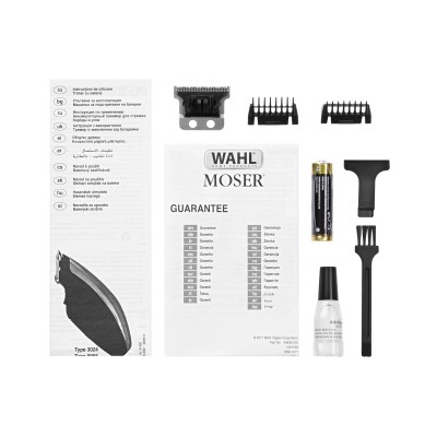 Машинка для стрижки тварин WAHL Pocket Pro Deluxe, ААx2, в комплекті, насадок-2, сталь, чорно-сріблястий (09962-2016)