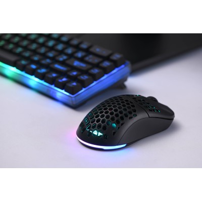 Миша 2E GAMING HyperDrive Lite WL, RGB, USB-A/WL, чорний (2E-MGHDL-WL-BK)