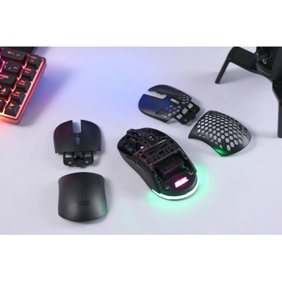 Миша 2E GAMING HyperDrive Lite WL, RGB, USB-A/WL, чорний (2E-MGHDL-WL-BK)