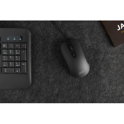 Миша 2E MF1012, USB-A, чорний (2E-MF1012UB)