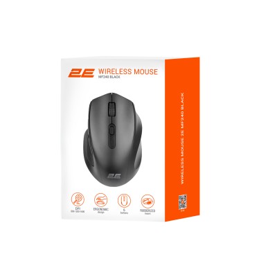 Миша 2E MF240 Silent, WL, чорний (2E-MF240WB)