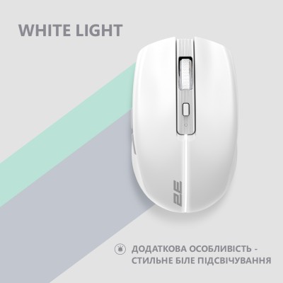Миша 2E MF270 Rechargeable, White LED, WL, білий (2E-MF270WWH)