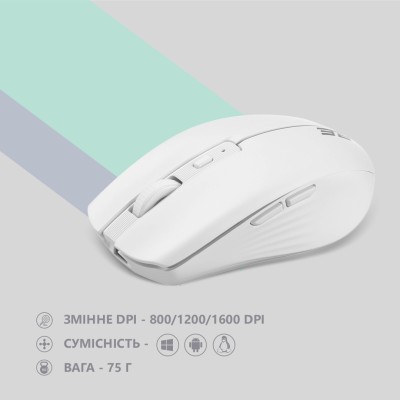 Миша 2E MF270 Rechargeable, White LED, WL, білий (2E-MF270WWH)