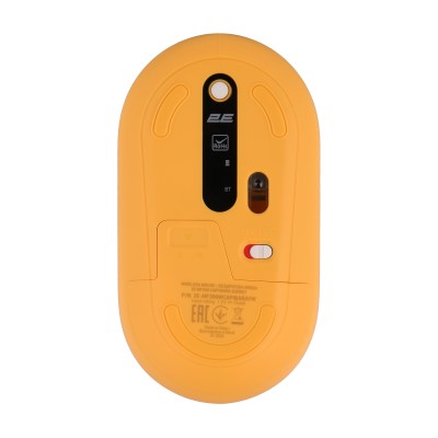 Миша 2E MF300 CAPYBARA:SUNSET Silent WL BT, жовтий (2E-MF300WCAPIBARAYW)