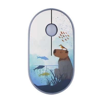 Миша 2E MF300 CAPYBARA:SWIM Silent WL BT, синій (2E-MF300WCAPIBARABL)