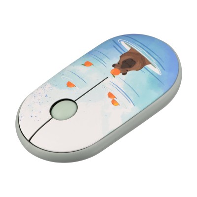 Миша 2E MF300 CAPYBARA:TANGERINE Silent WL BT, зелений (2E-MF300WCAPIBARAGN)
