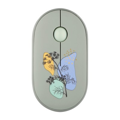 Миша 2E MF300 FLORA:DILL Silent WL BT, зелений (2E-MF300WFLORAGN)
