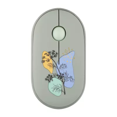Миша 2E MF300 FLORA:DILL Silent WL BT, зелений (2E-MF300WFLORAGN)
