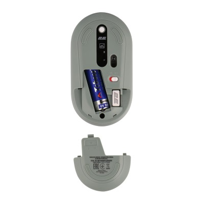 Миша 2E MF300 FLORA:DILL Silent WL BT, зелений (2E-MF300WFLORAGN)