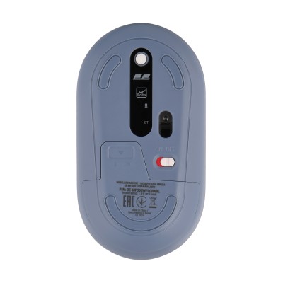 Миша 2E MF300 FLORA:MALLOW Silent WL BT, синій (2E-MF300WFLORABL)