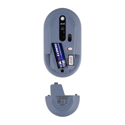 Миша 2E MF300 FLORA:MALLOW Silent WL BT, синій (2E-MF300WFLORABL)