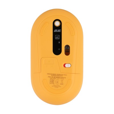 Миша 2E MF300 FLORA:POPPY Silent WL BT, жовтий (2E-MF300WFLORAYW)