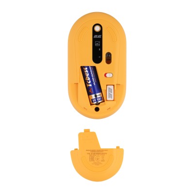 Миша 2E MF300 FLORA:POPPY Silent WL BT, жовтий (2E-MF300WFLORAYW)