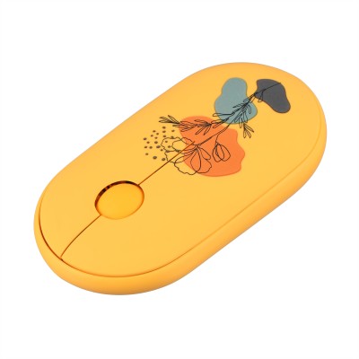 Миша 2E MF300 FLORA:POPPY Silent WL BT, жовтий (2E-MF300WFLORAYW)