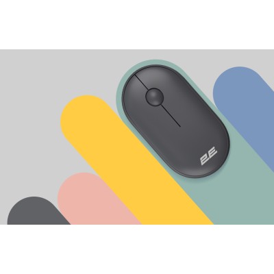 Миша 2E MF300 Silent, WL/BT, графітово-чорний (2E-MF300WBK)