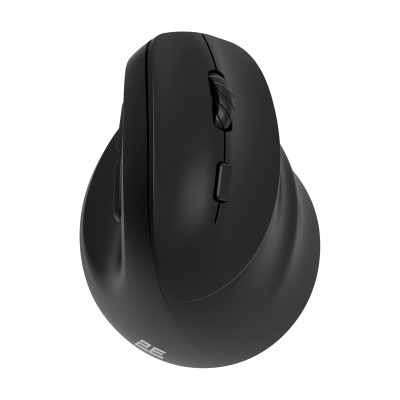 Миша 2E MF325 Silent, WL/BT, вертикальна, чорний (2E-MF325WBK)