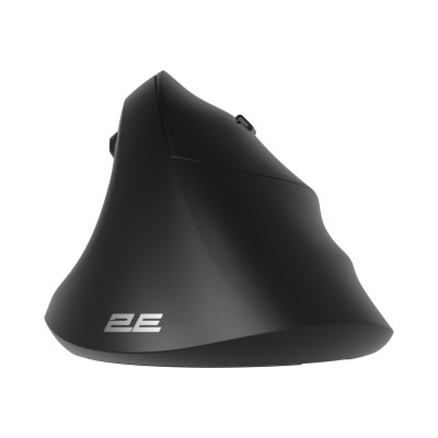 Миша 2E MF325 Silent, WL/BT, вертикальна, чорний (2E-MF325WBK)