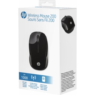 Миша HP 200, WL, чорний (X6W31AA)