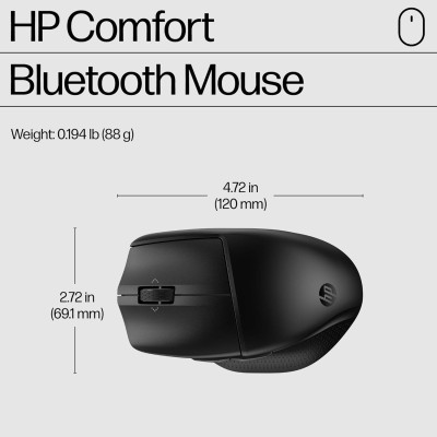 Миша HP 480 Comfort, BT, чорний (8T6M3AA)