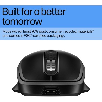 Миша HP 510 Ultra-Fast Rechargeable, WL, чорний (9C2F6AA)