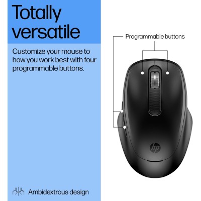 Миша HP 510 Ultra-Fast Rechargeable, WL, чорний (9C2F6AA)