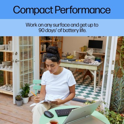 Миша HP 710 Rechargeable Silent, USB-A/WL/BT, чорний (6E6F2AA)