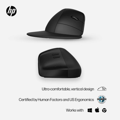 Миша HP 920 Ergonomic Vertical, WL/BT, чорний (6H1A4AA)