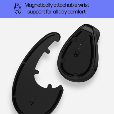 Миша HP 920 Ergonomic Vertical, WL/BT, чорний (6H1A4AA)
