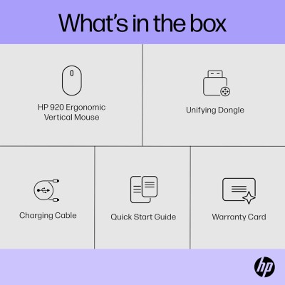 Миша HP 920 Ergonomic Vertical, WL/BT, чорний (6H1A4AA)