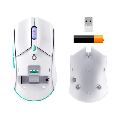 Миша HyperX Pulsefire Haste 2 Core, RGB, WL/BT, білий (8R2E7AA)
