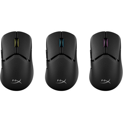 Миша HyperX Pulsefire SAGA PRO, RGB, USB-A/WL/BT, чорний (A2PB2AA)
