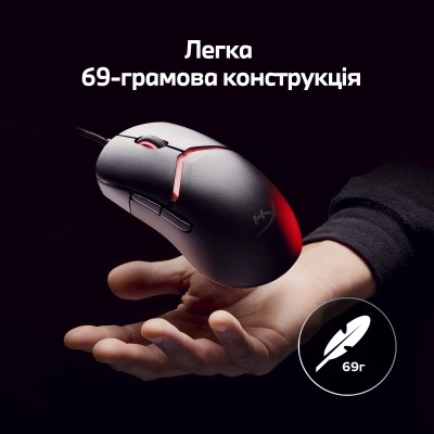 Миша HyperX Pulsefire SAGA, RGB, USB-A, чорний (A2PB3AA)
