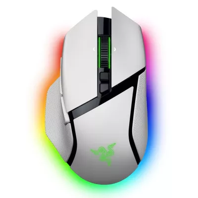 Миша Razer Basilisk V3 Pro 35K, RGB, USB-A/WL/BT, білий (RZ01-05240200-R3G1)
