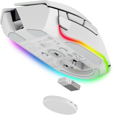Миша Razer Basilisk V3 Pro 35K, RGB, USB-A/WL/BT, білий (RZ01-05240200-R3G1)