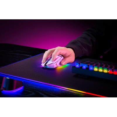 Миша Razer Basilisk V3 Pro, RGB, USB-A/WL/BT, білий (RZ01-04620200-R3G1)
