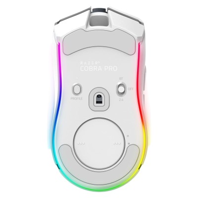 Миша Razer Cobra Pro, RGB, USB-A/WL/BT, білий (RZ01-04660200-R3G1)