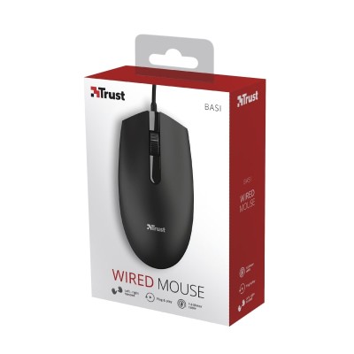 Миша Trust Basi, USB-A, чорний (24271_TRUST)
