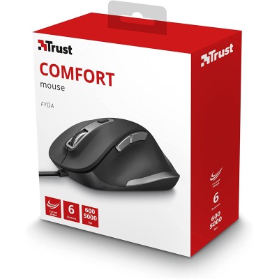 Миша Trust Fyda ComFortable ECO, USB-A, чорно-сірий (24728_TRUST)