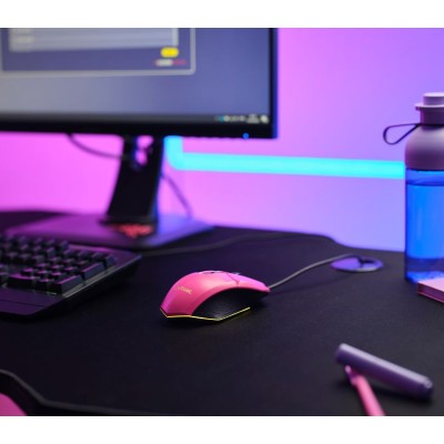 Миша Trust GXT 109 Felox, RGB, USB-A, рожевий (25068_TRUST)